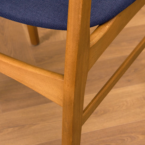 Danish dining chairs in teak and beech