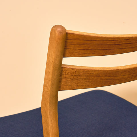 Danish dining chairs in teak and beech
