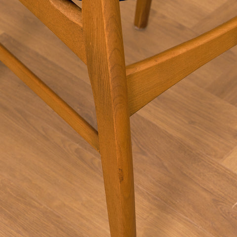 Danish dining chairs in teak and beech