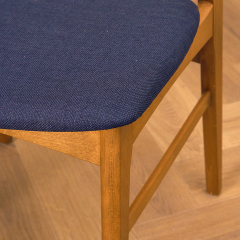 Danish dining chairs in teak and beech