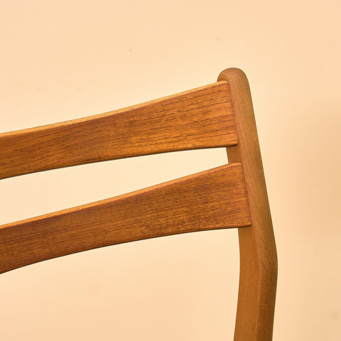 Danish dining chairs in teak and beech