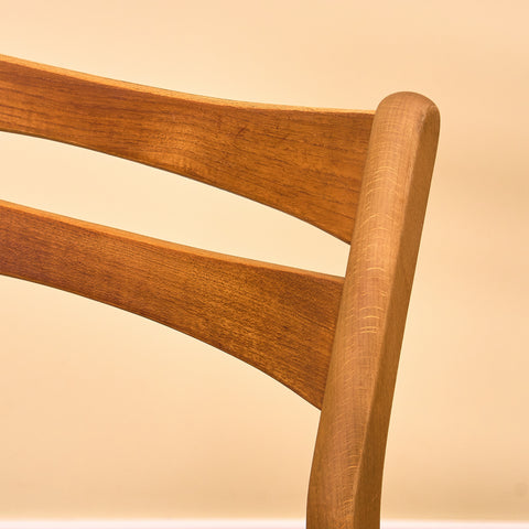Danish dining chairs in teak and beech