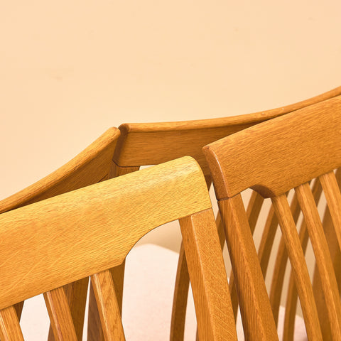 Swedish dining chairs in oak, model 'Vindö' by Svante Skogh for Balders Snickeri, Vaggeryd