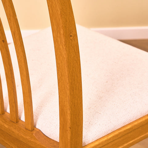 Swedish dining chairs in oak, model 'Vindö' by Svante Skogh for Balders Snickeri, Vaggeryd