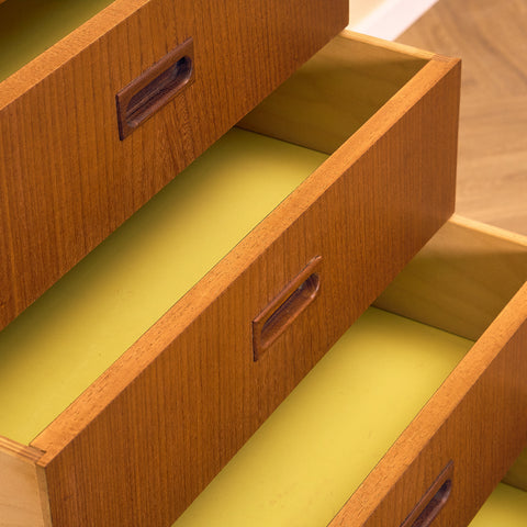 Swedish bookshelf in teak and beech