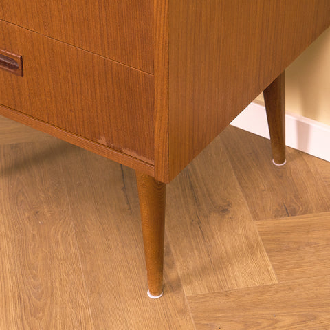 Swedish bookshelf in teak and beech