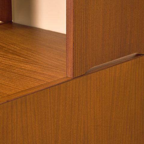 Swedish bookshelf in teak and beech