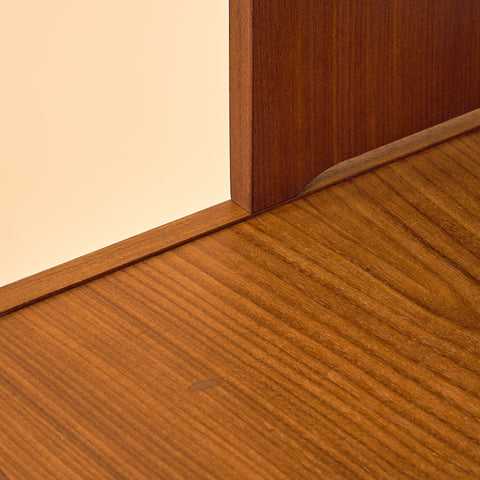Swedish bookshelf in teak and beech