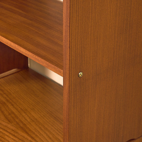 Swedish bookshelf in teak and beech