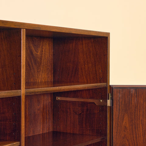 Danish bookshelf in Santos rosewood, model nr.6 by Omann Jun