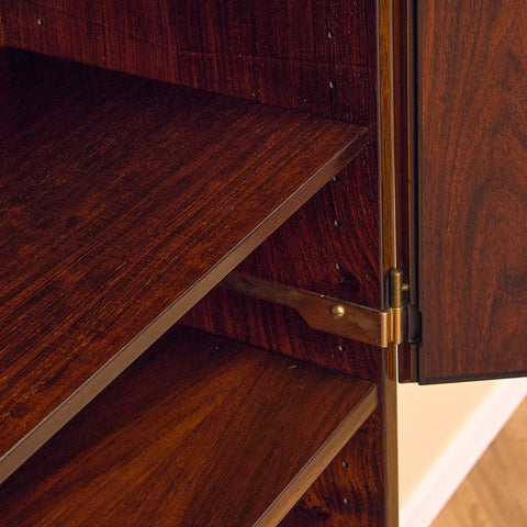 Danish bookshelf in Santos rosewood, model nr.6 by Omann Jun