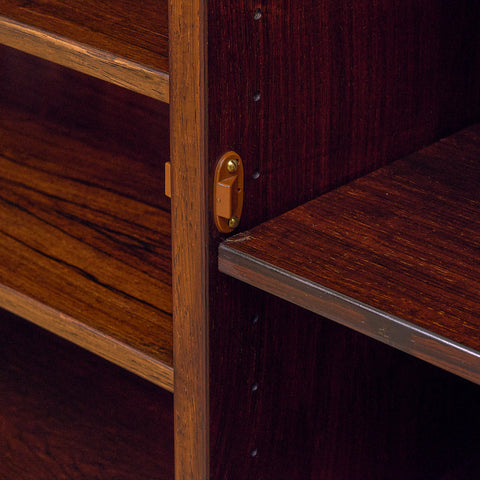 Danish bookshelf in Santos rosewood, model nr.6 by Omann Jun