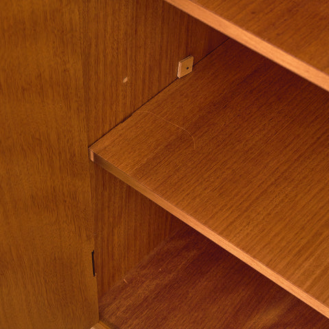 Swedish highboard in teak by Hugo Troeds, Bjärnum