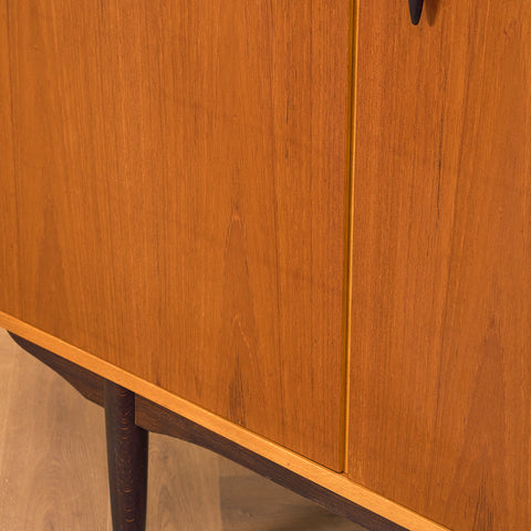 Swedish highboard in teak by Hugo Troeds, Bjärnum