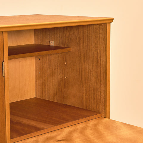 Swedish highboard in teak by Hugo Troeds, Bjärnum