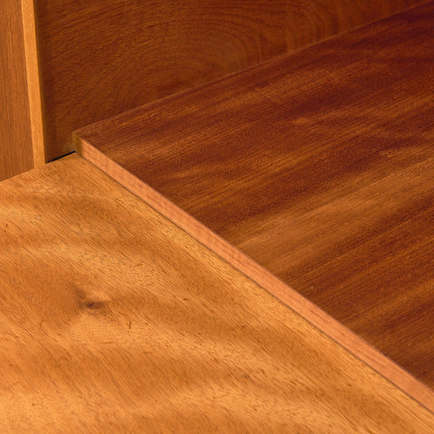 Swedish highboard in teak by Hugo Troeds, Bjärnum