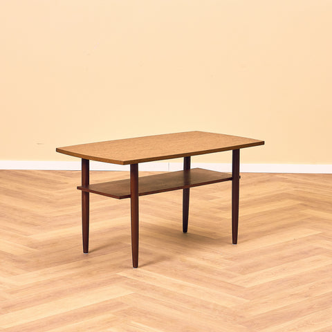 Danish coffee table in teak and beech