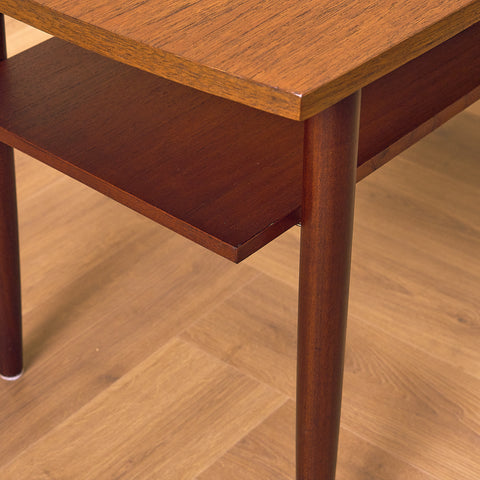 Danish coffee table in teak and beech