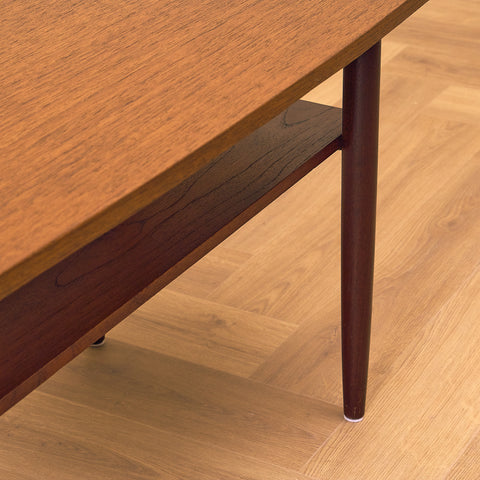 Danish coffee table in teak and beech
