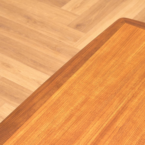 Swedish coffee table in teak and walnut by HMB Möbler Rörvik