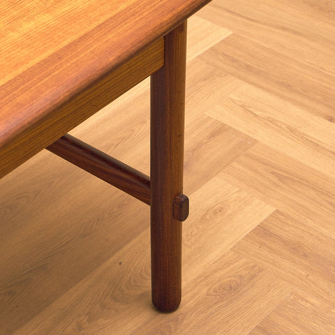 Swedish coffee table in teak and walnut by HMB Möbler Rörvik