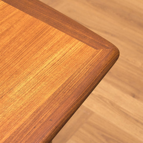 Swedish coffee table in teak and walnut by HMB Möbler Rörvik
