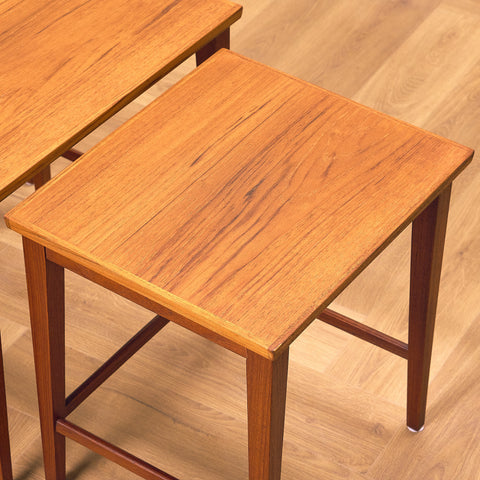 Danish set of nest of tables in teak