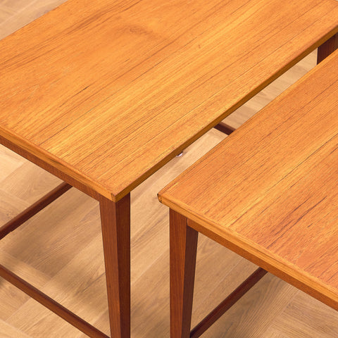 Danish set of nest of tables in teak