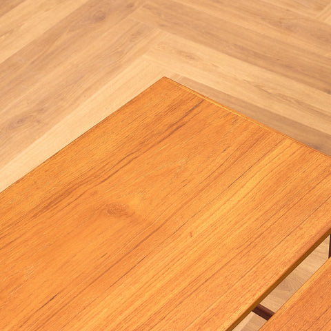 Danish set of nest of tables in teak