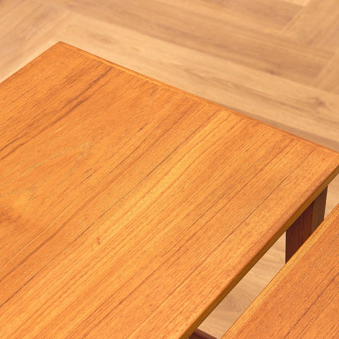 Danish set of nest of tables in teak