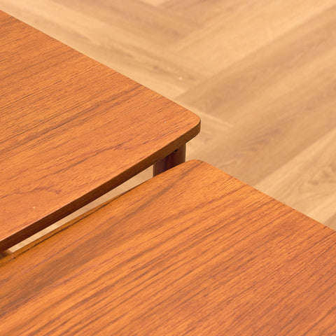 Danish set of nest of tables in teak