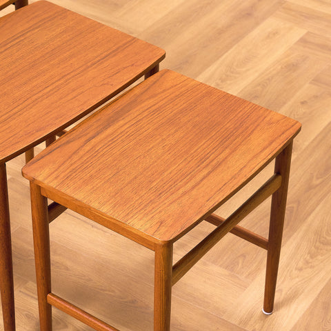 Danish set of nest of tables in teak