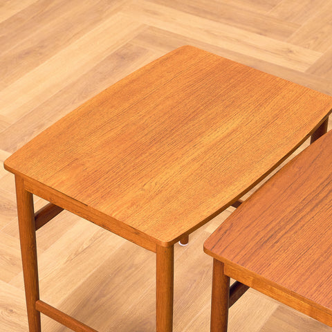 Danish set of nest of tables in teak