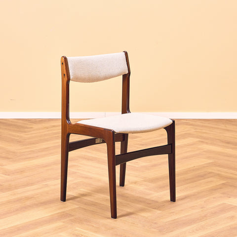Danish dining chairs in teak by Erik Buch for Nova møbelfabrik