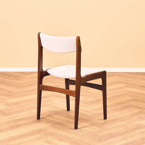 Danish dining chairs in teak by Erik Buch for Nova møbelfabrik