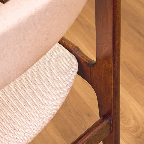Danish dining chairs in teak by Erik Buch for Nova møbelfabrik
