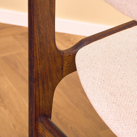 Danish dining chairs in teak by Erik Buch for Nova møbelfabrik
