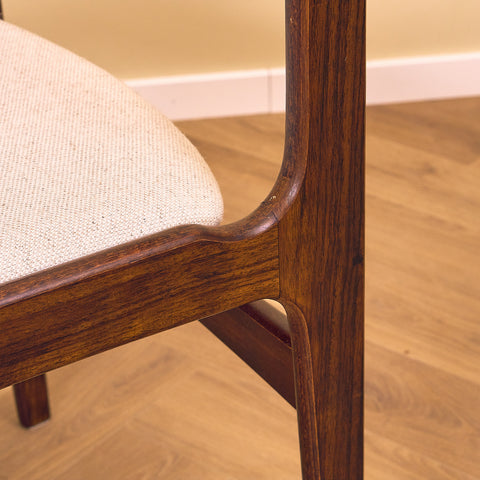 Danish dining chairs in teak by Erik Buch for Nova møbelfabrik