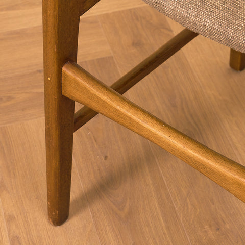 Danish dining chairs in teak and beech