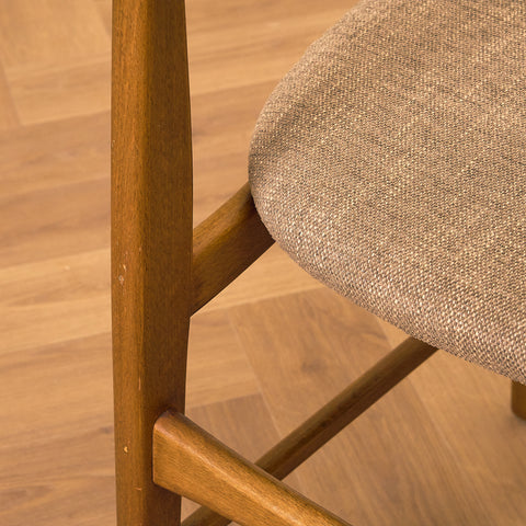 Danish dining chairs in teak and beech