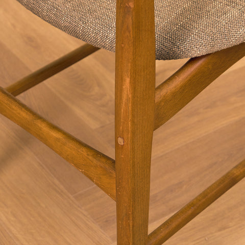 Danish dining chairs in teak and beech