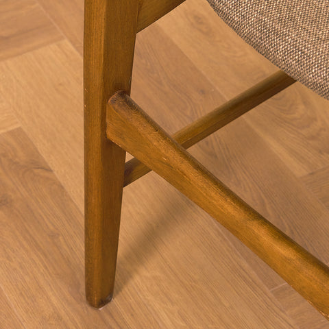 Danish dining chairs in teak and beech