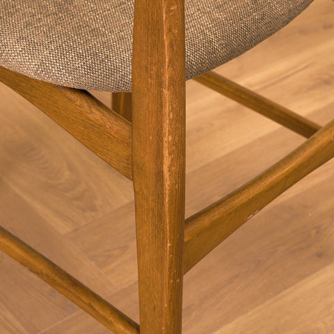 Danish dining chairs in teak and beech