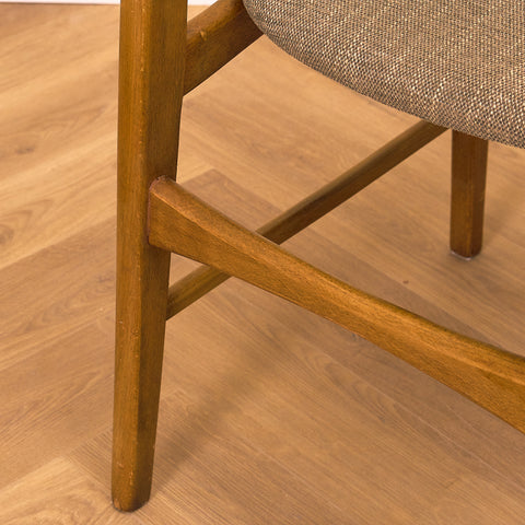 Danish dining chairs in teak and beech