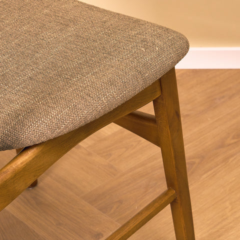 Danish dining chairs in teak and beech