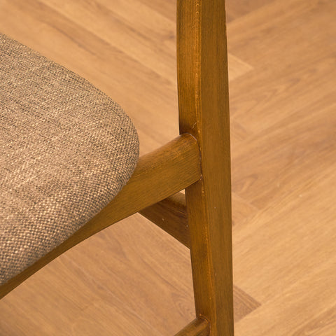 Danish dining chairs in teak and beech