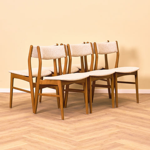 Danish dining chairs in beech