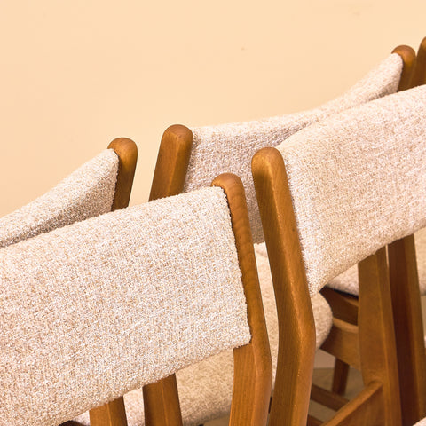 Danish dining chairs in beech