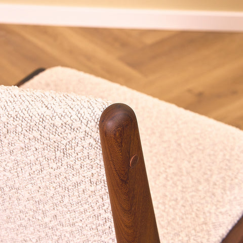 Danish dining chairs in walnut by Erik Buch, model 98