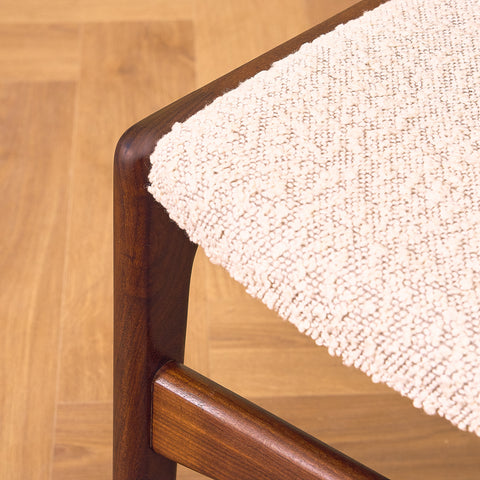 Danish dining chairs in walnut by Erik Buch, model 98